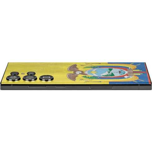 Ecuador Flag Distressed Galaxy Skins